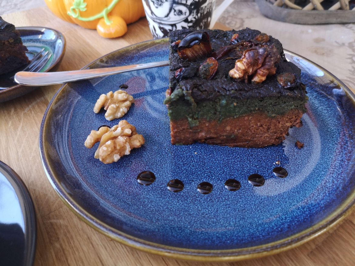 брауни с тиква без глутен, без захар и без лактоза