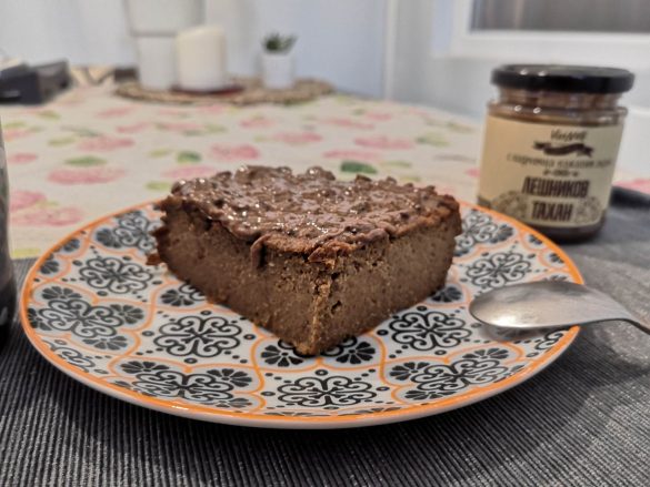 бананово брауни с шипково брашно