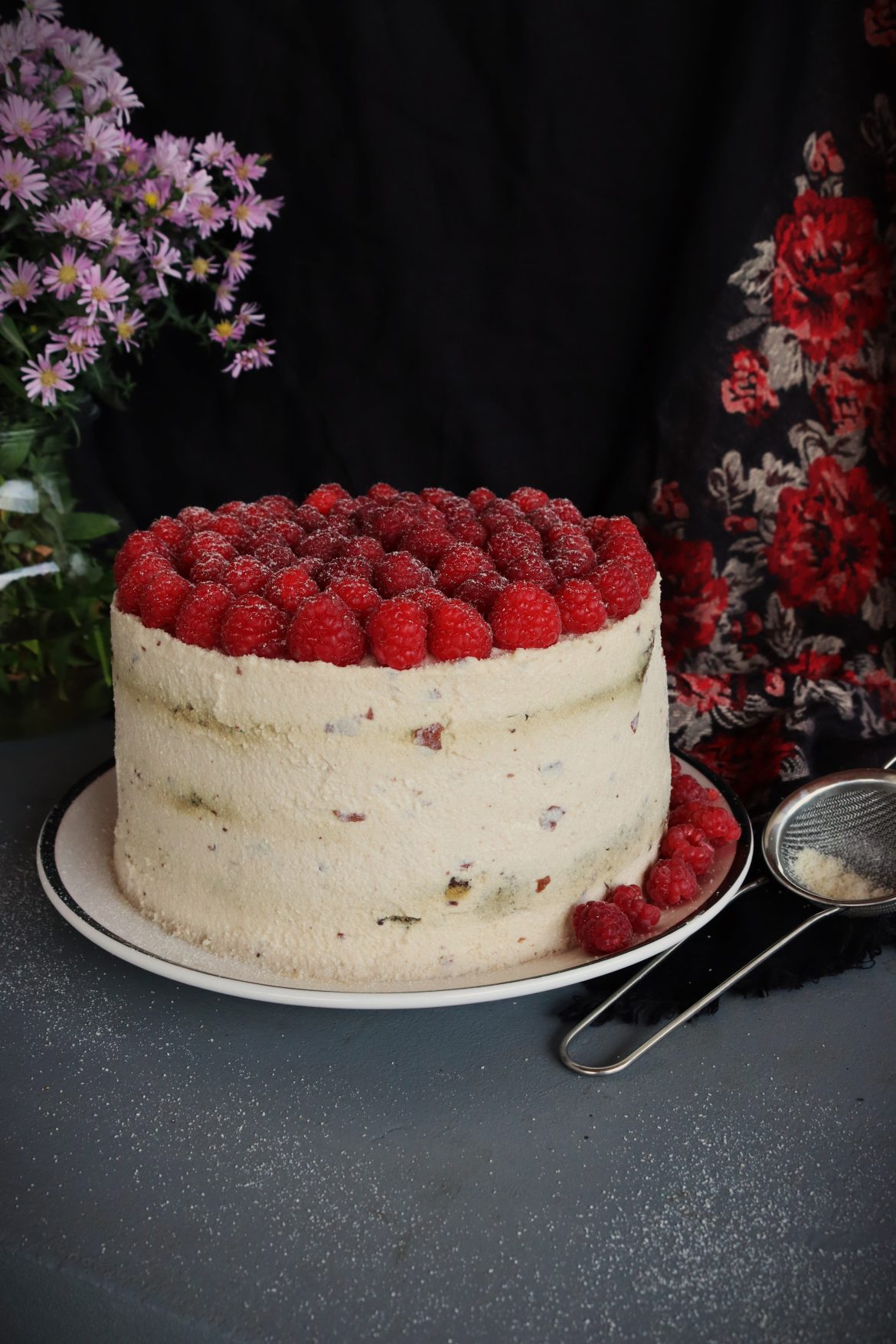 Малинова торта балансирана по Зоната без глутен и без захар