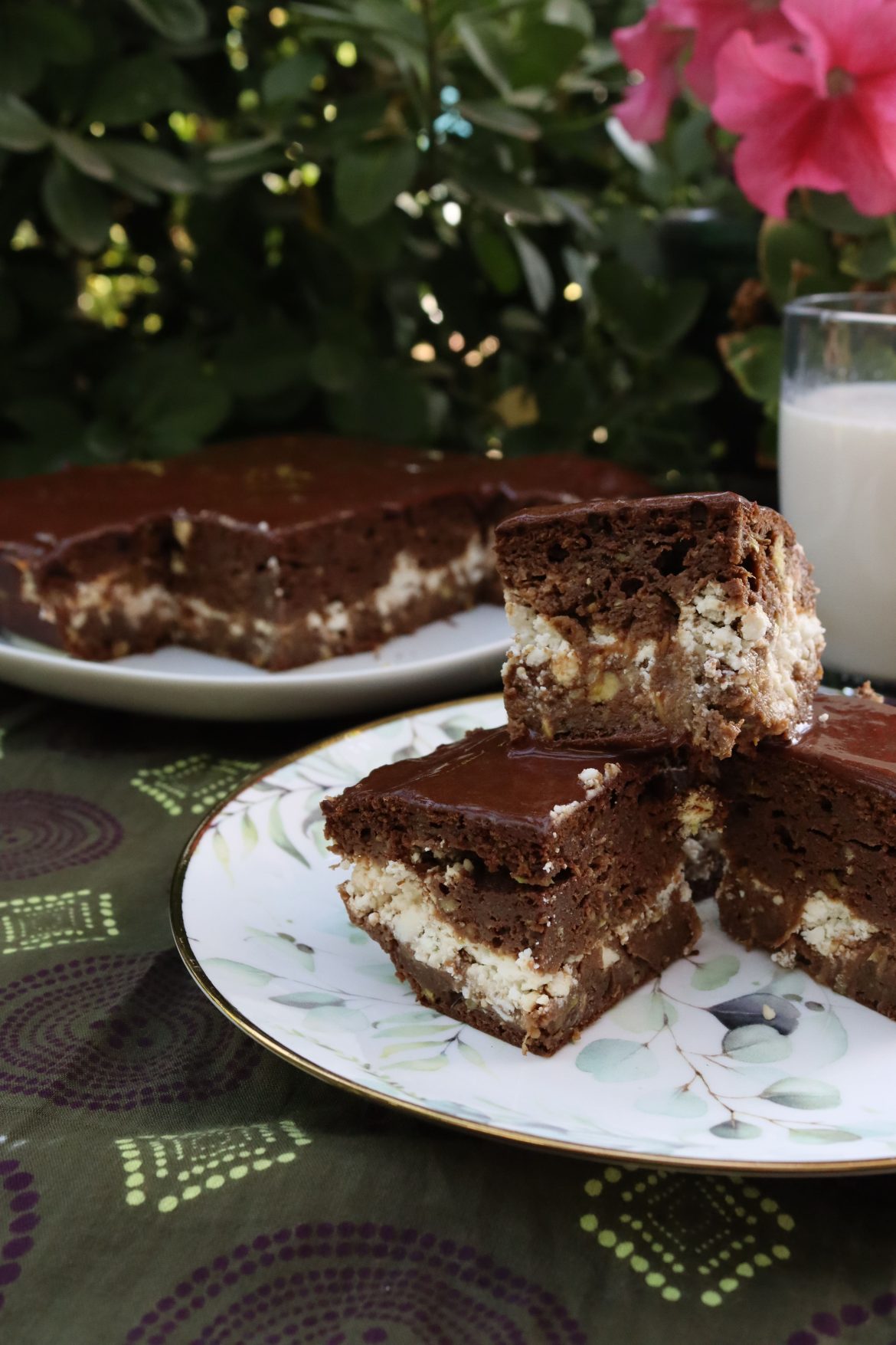 Брауни с тиквички без глутен и без захар.