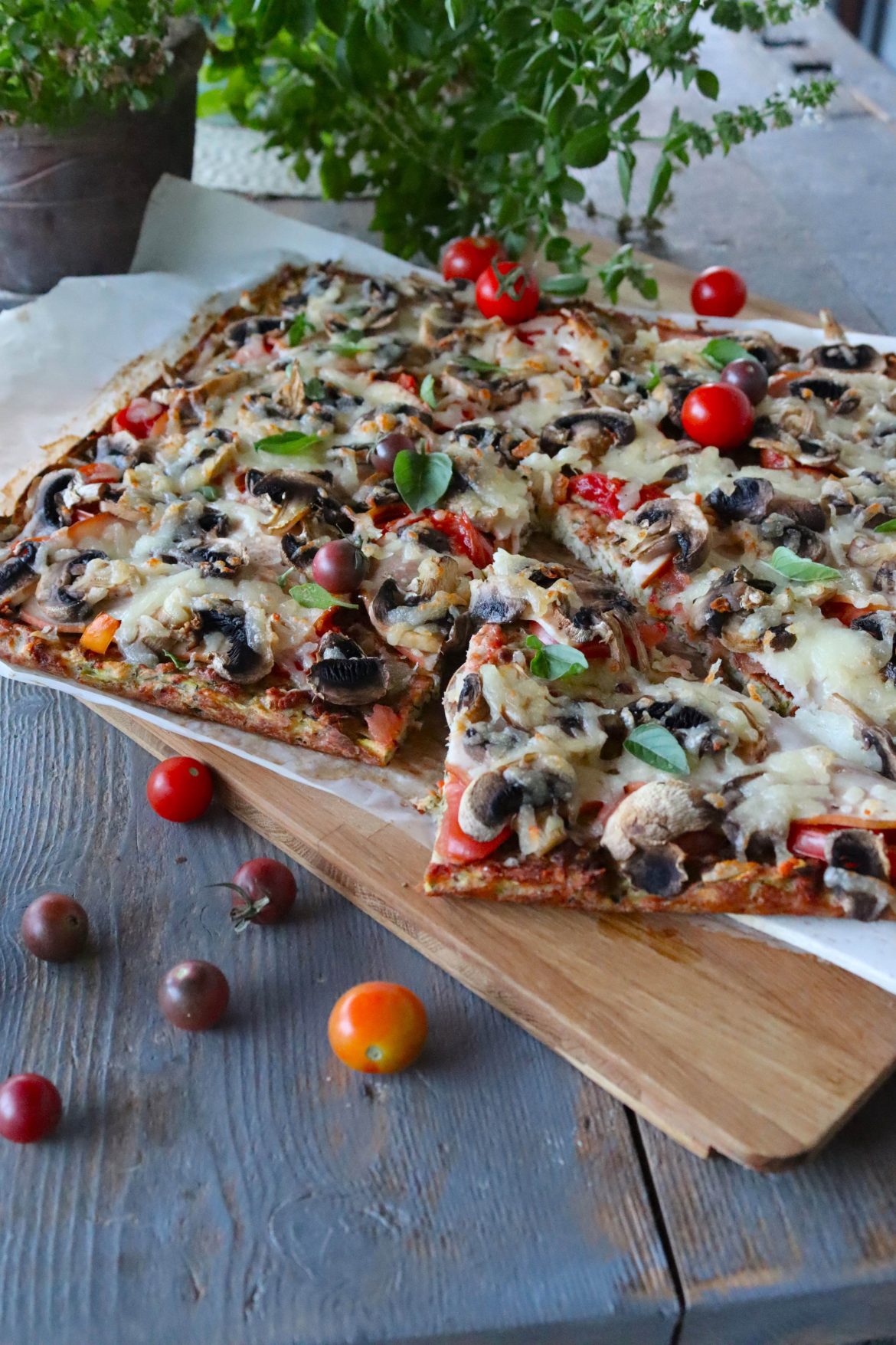 Пица с блат от тиквички - балансирана по зоната