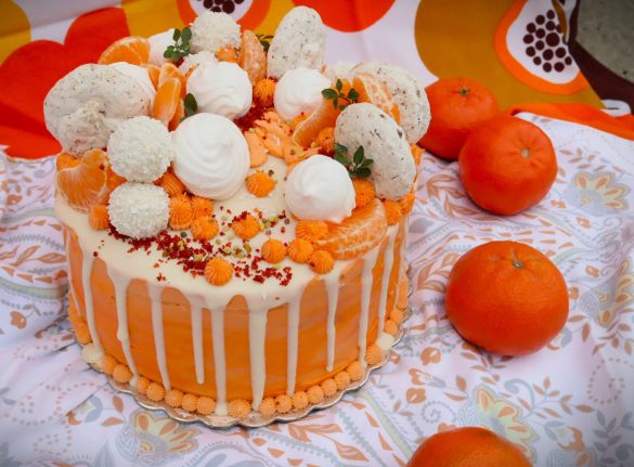 Безглутенова торта с мандарини