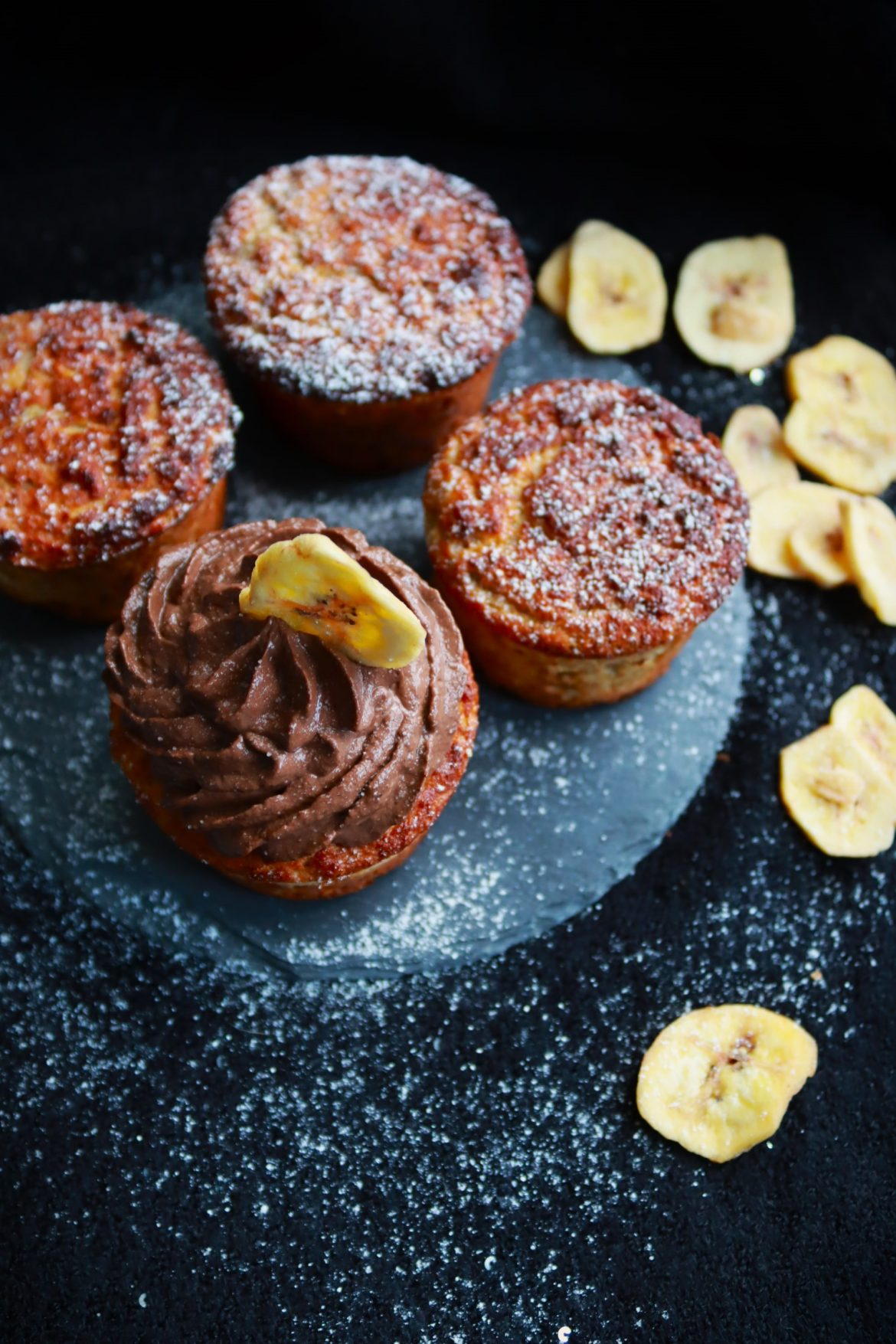 Бананови мъфини с овесени ядки