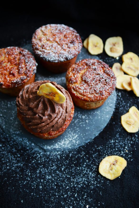 Бананови мъфини с овесени ядки