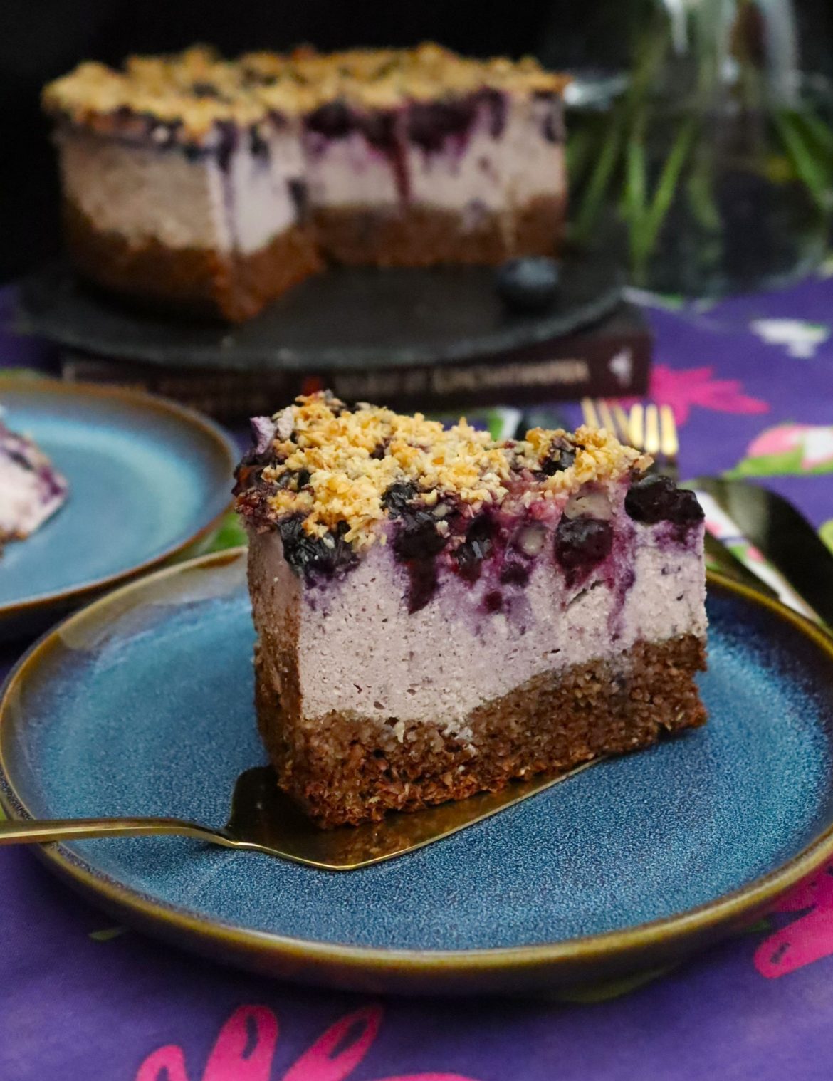 Чийзкейк с боровинки и сушени сливи