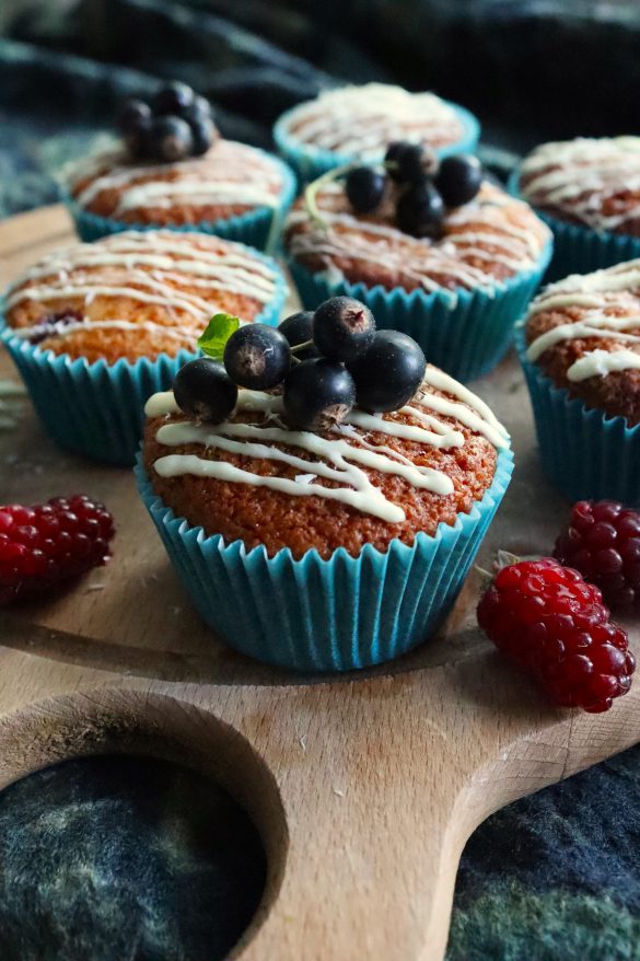 Мъфини с горски плодове без глутен и без захар