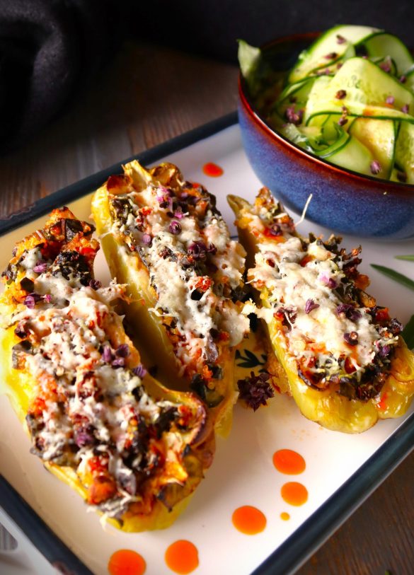 Пълнени чушки с киноа по зоната