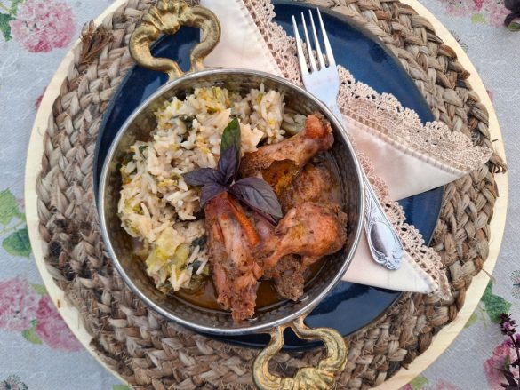 Ризото с броколи и пилешко по Зоната