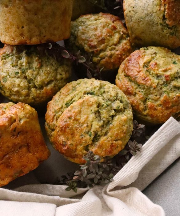 Мъфини със спанак и извара по Зоната без глутен