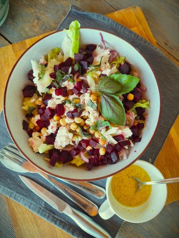 салата с нахут по зоната без глутен