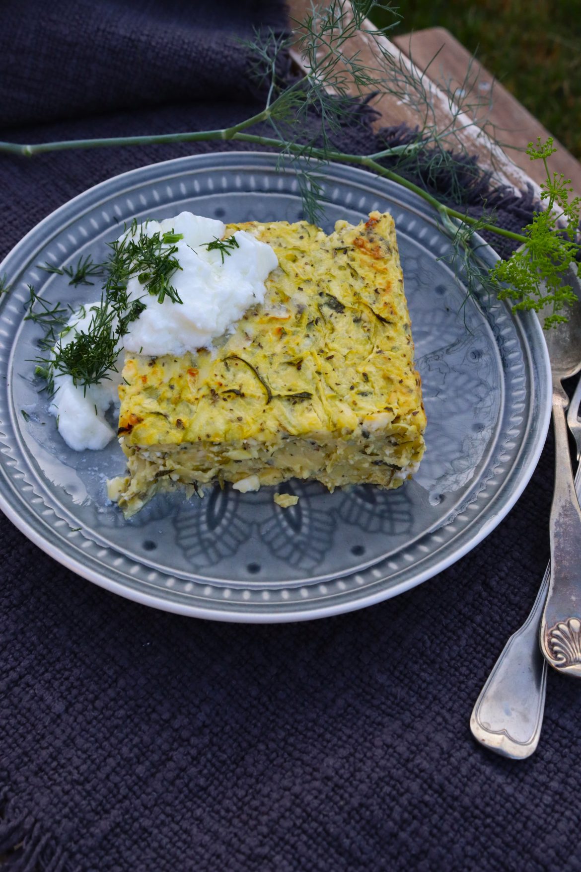 запеканка с тиквички по зоната