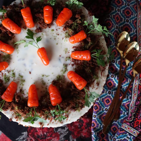 веган мпрковена торта без захар и глутен