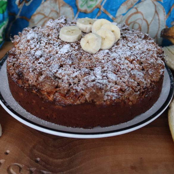 Бананова торта с моркови по Зоната без захар, глутен и млечни продукти