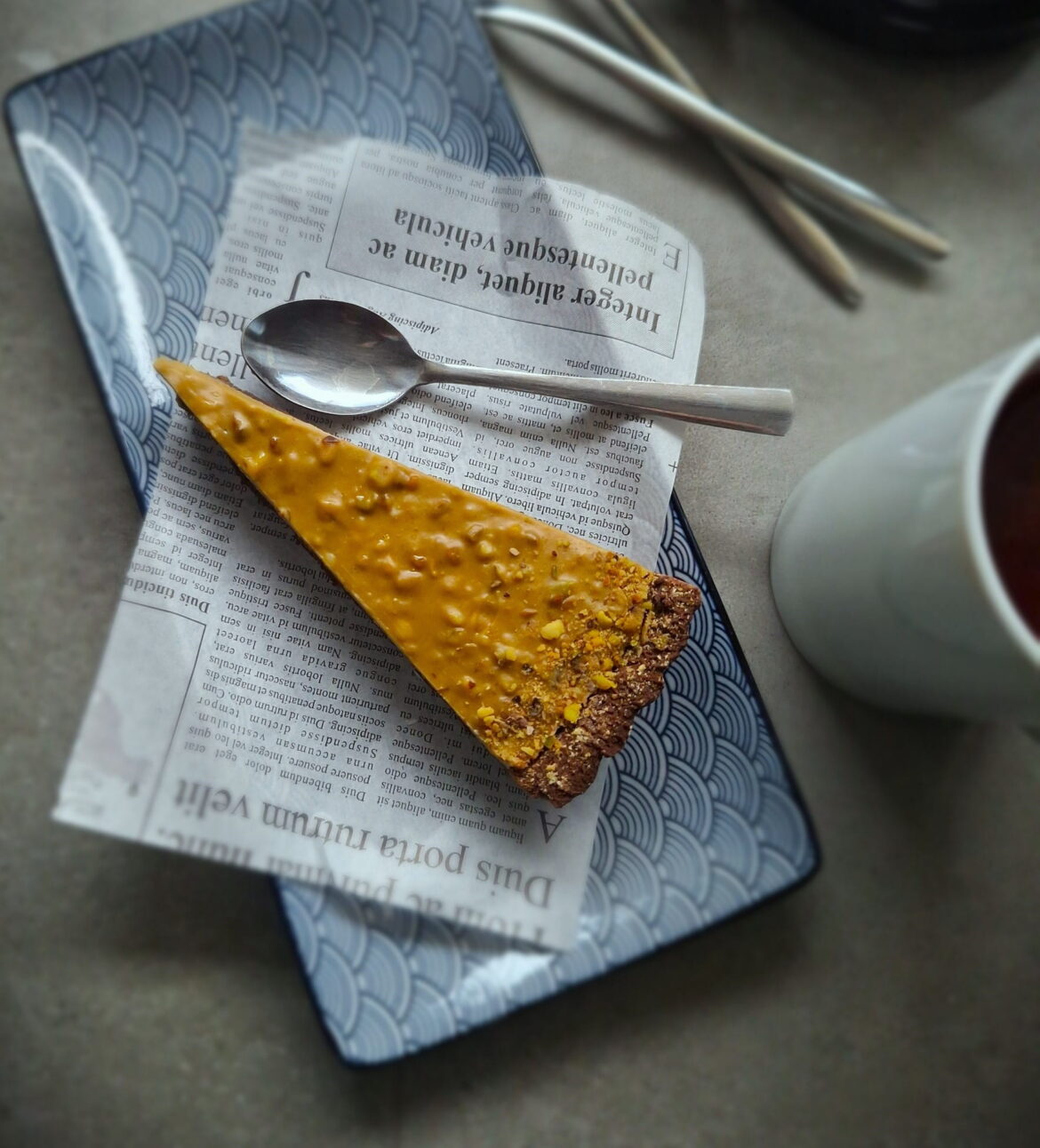 веган тарт с шамфъстък и лайм без захар и глутен