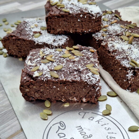 Брауни 100 грама без захар, без глутен, без млечни продукти и без брашно