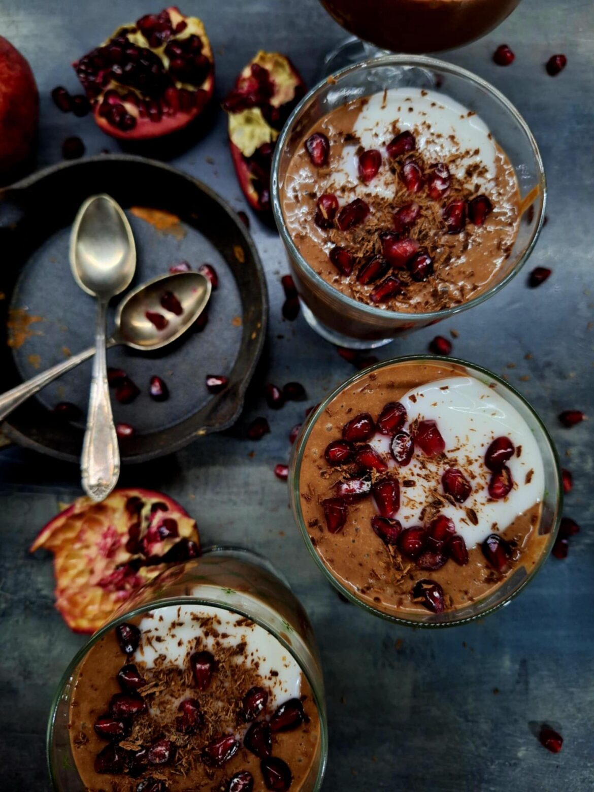 Веган шоколадов пудинг без захар, без глутен и без брашно