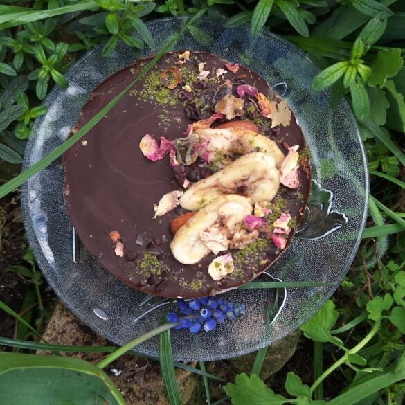 веган мини торта със сезонни плодове,веган торта, мини торта, сезонни плодов